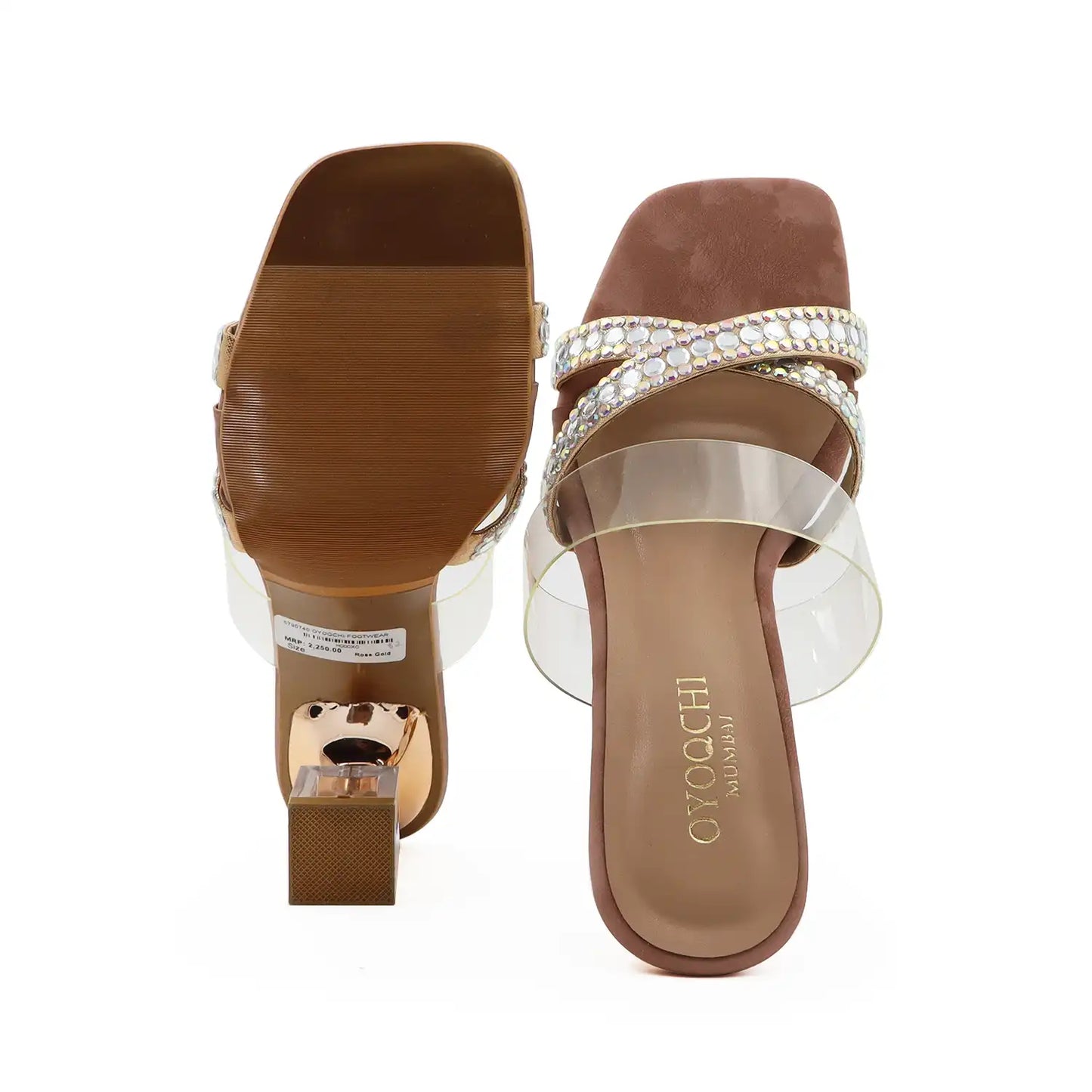 X-Strap Transparent Heels