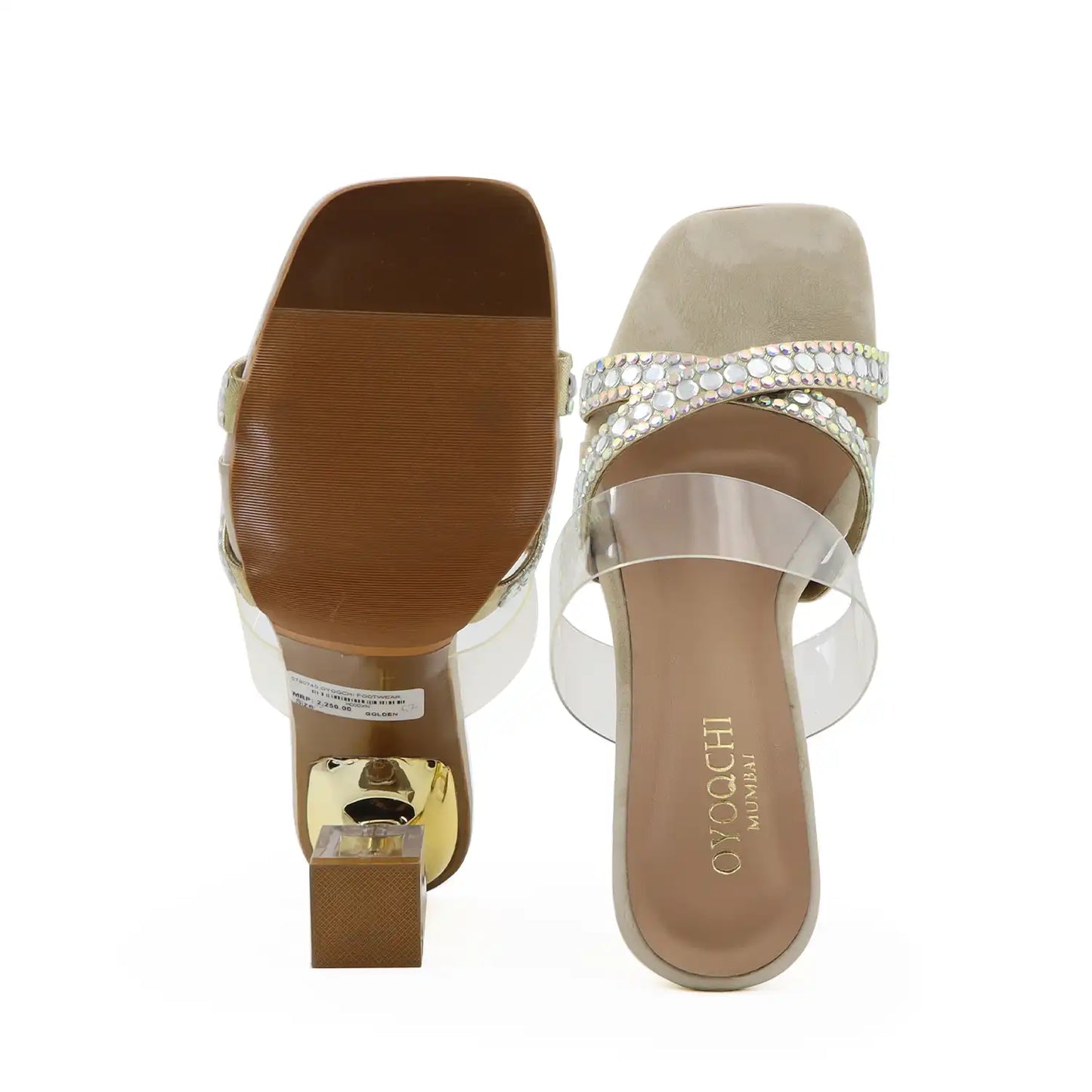 X-Strap Transparent Heels