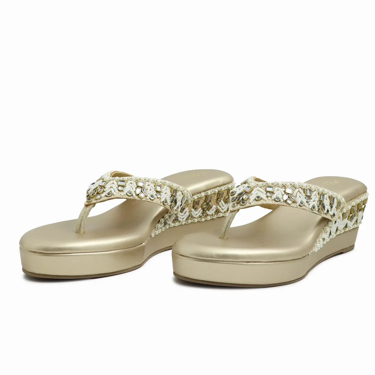Embellished Platform Wedges