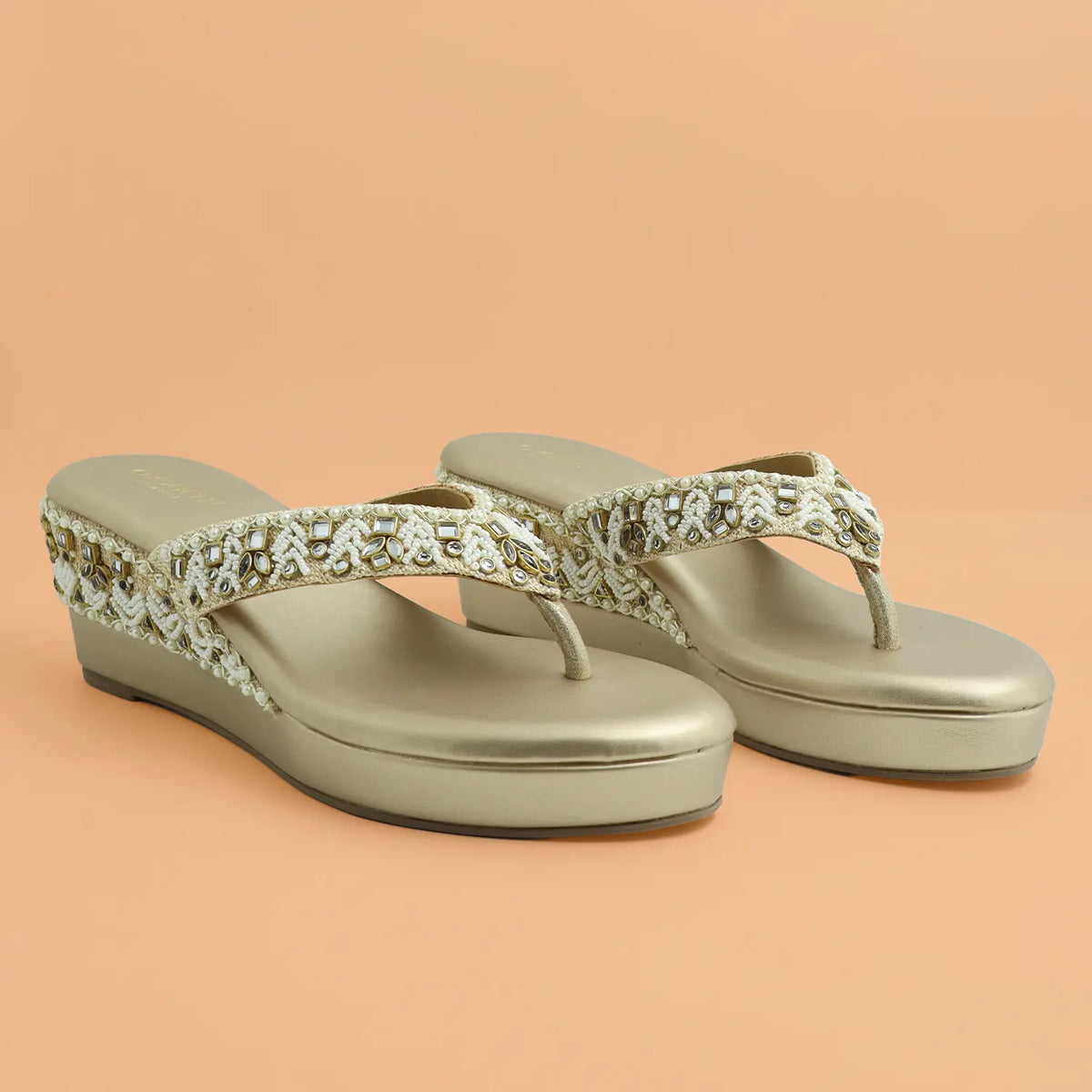 Embellished Platform Wedges
