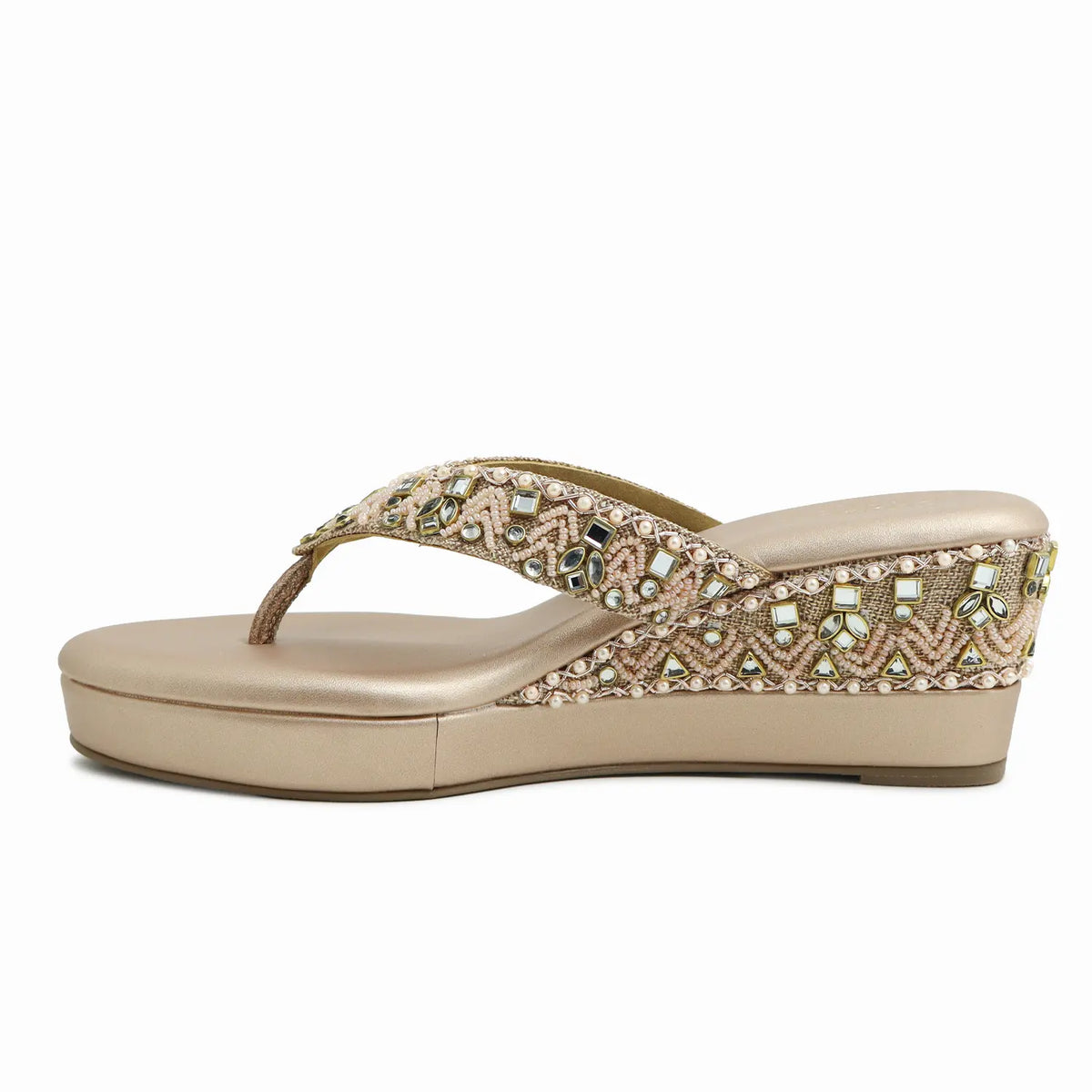 Embellished Platform Wedges