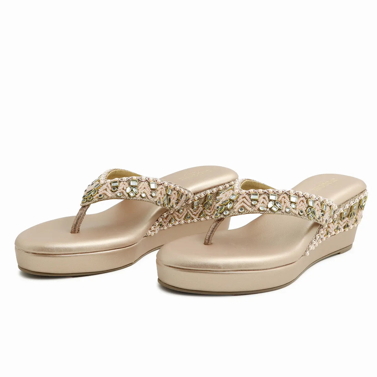 Embellished Platform Wedges