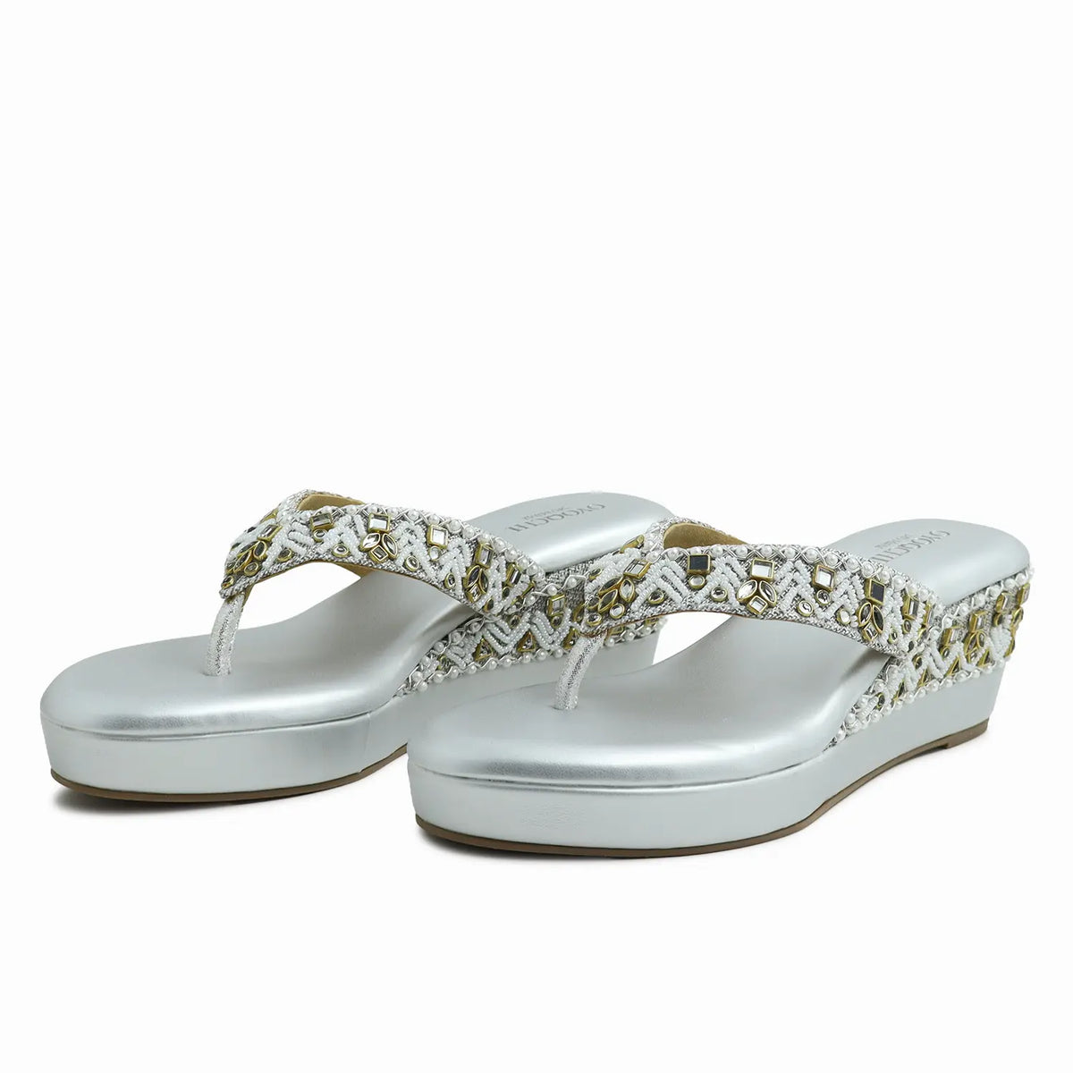 Embellished Platform Wedges