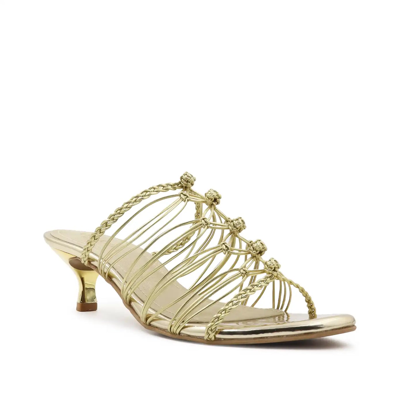 Knot Strap Kitten Heel