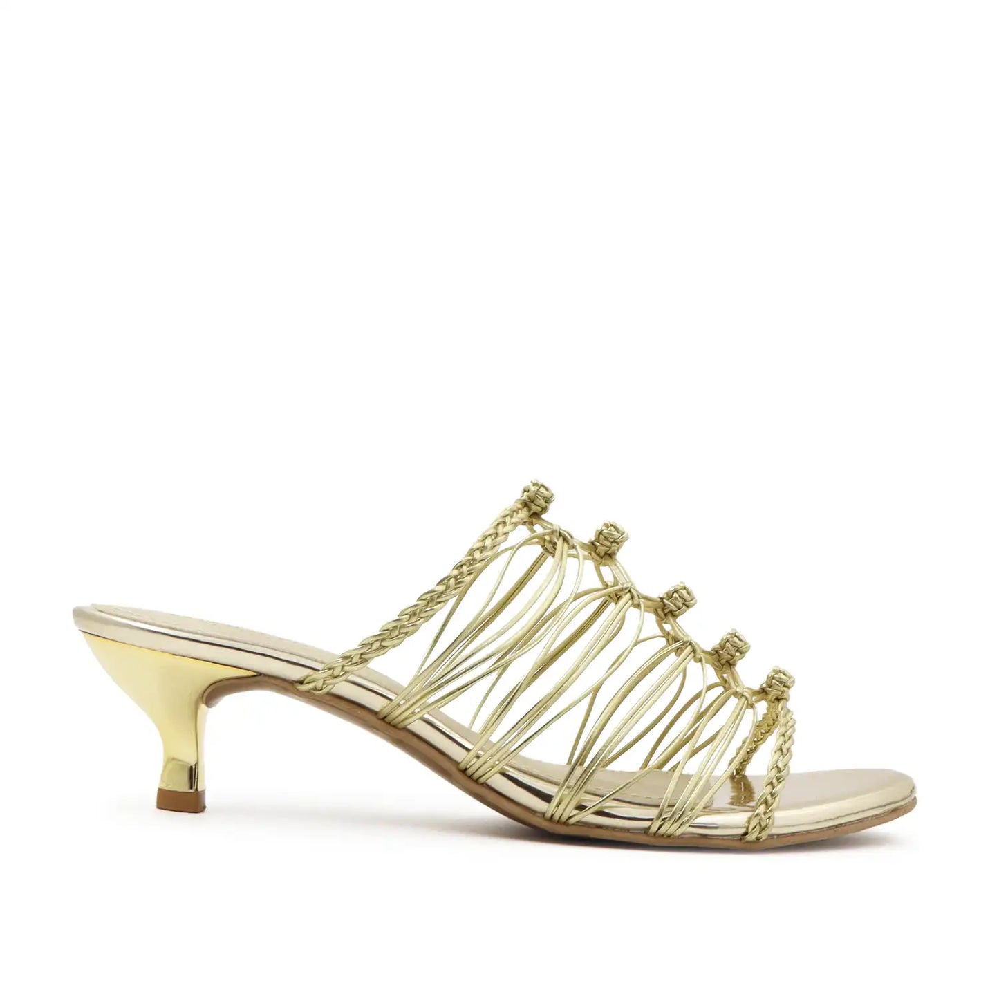 Knot Strap Kitten Heel