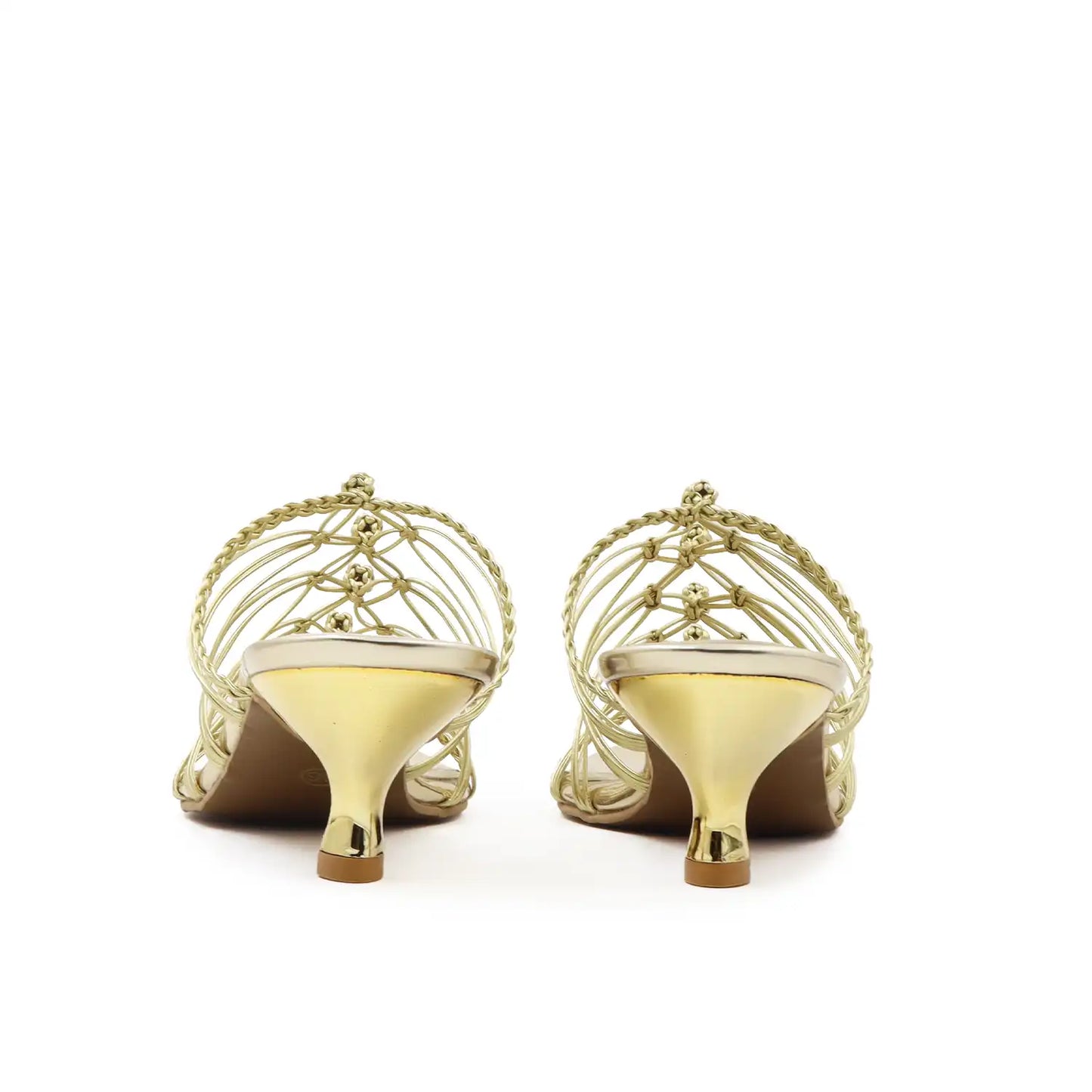 Knot Strap Kitten Heel