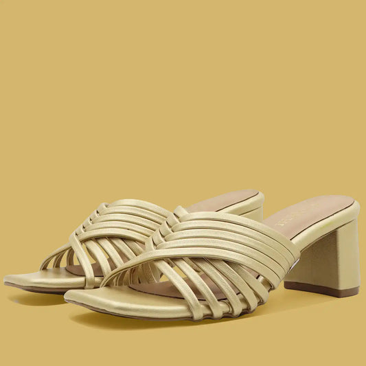 Block heel sandals for women front view