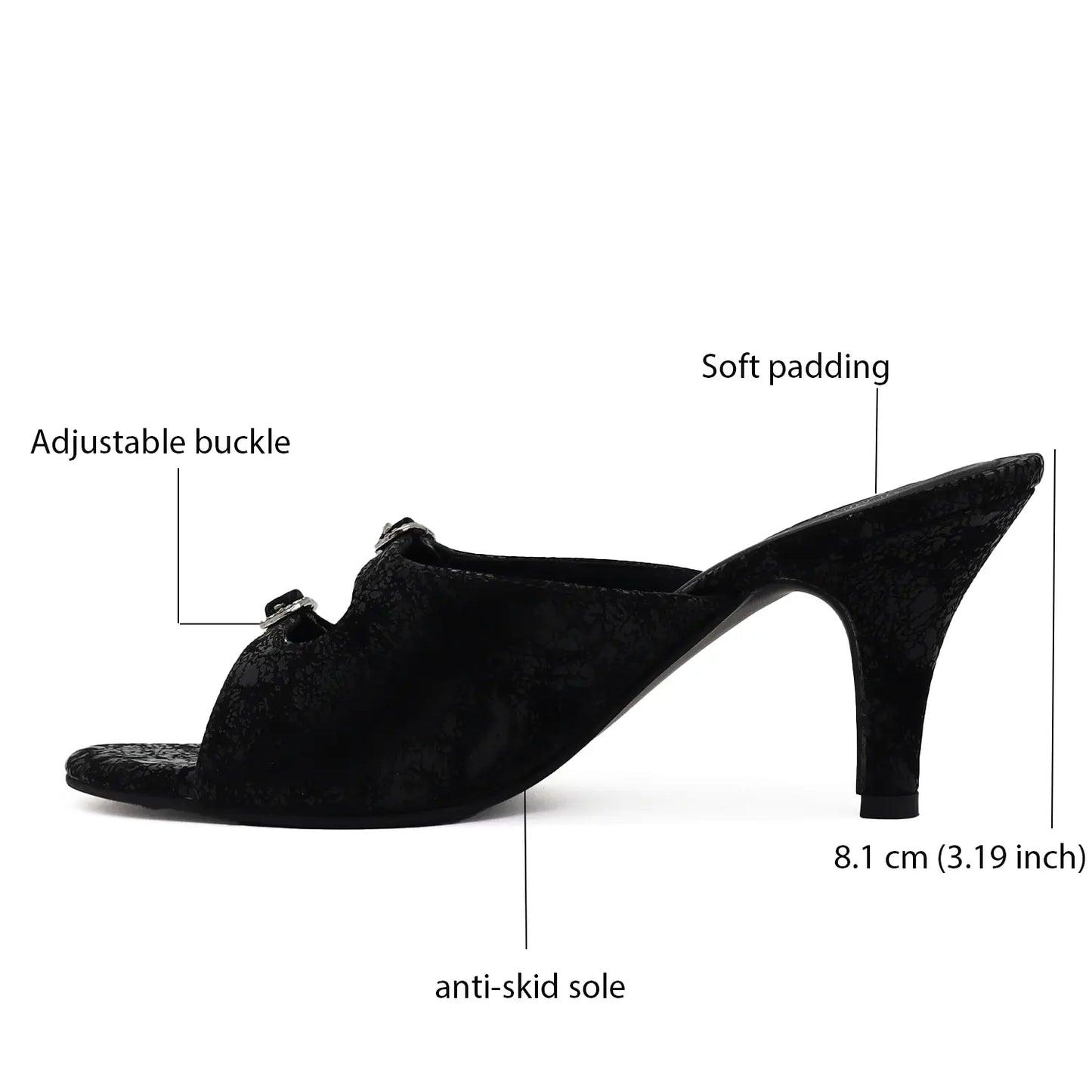 Heer Comfort Mule Heel