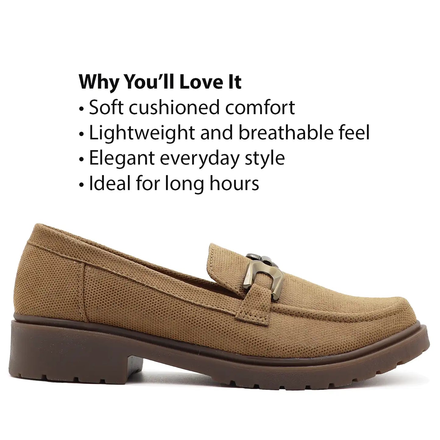 Womens comfort loafers antique soft cushioned lightweight everyday wear shoes