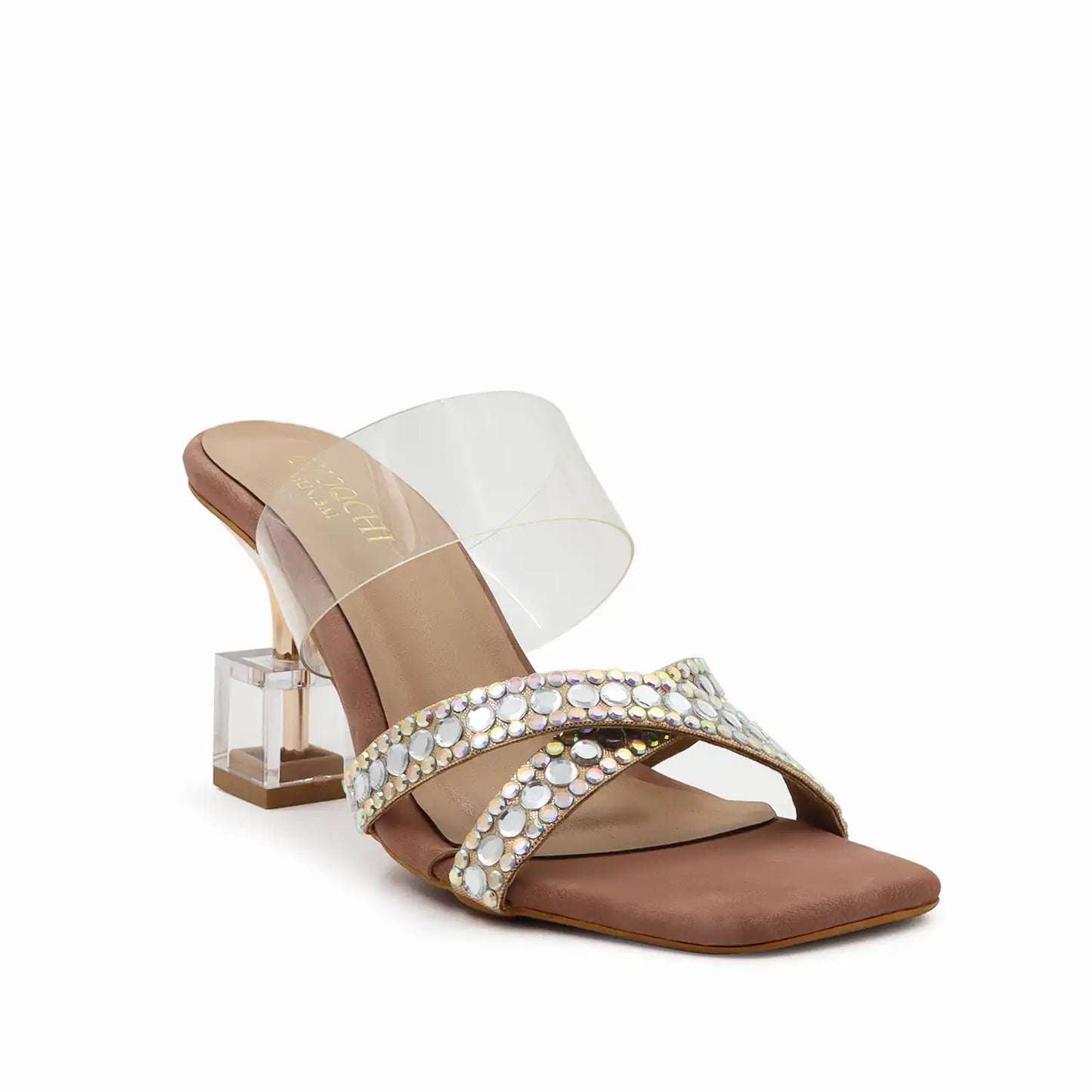 X-Strap Transparent Heels