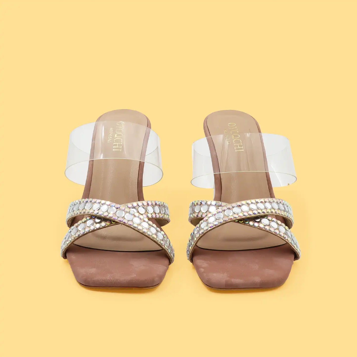 X-Strap Transparent Heels